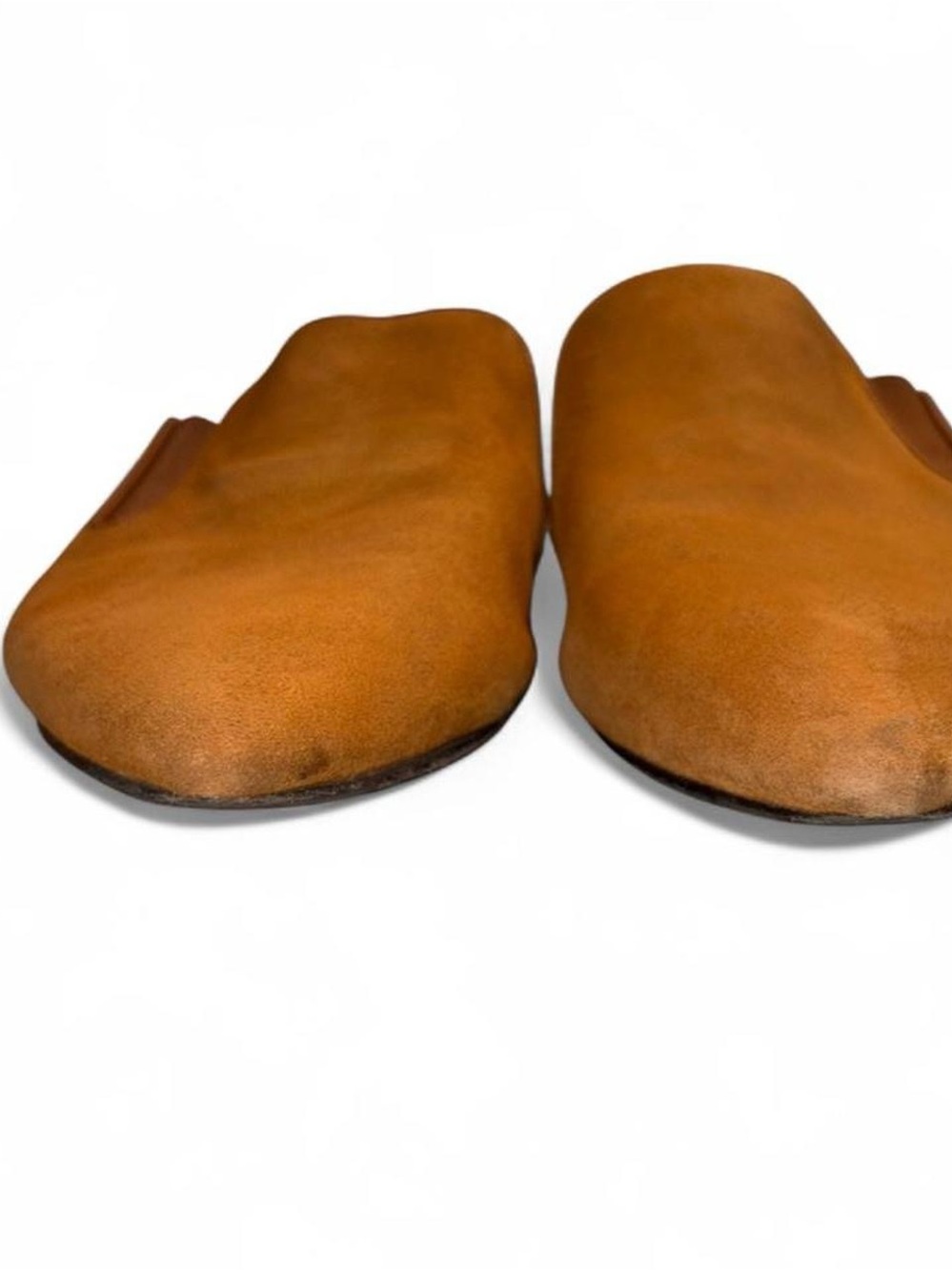 Jenni Kayne Tan Suede Pointed Backless Mules - Picture 3 of 8